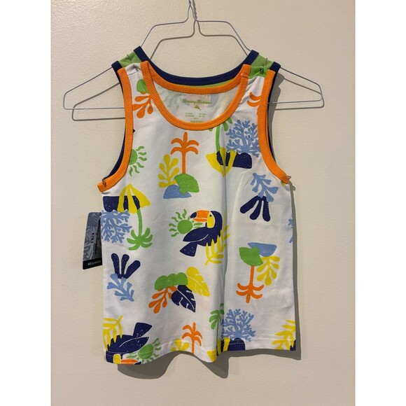 NWT Tommy Bahama 2-Pack Sleeveless Graphic Tanks - Boy's S - Picture 2 of 5